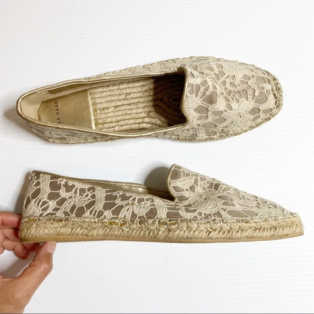 Cole Haan- Palermo Lace Espadrille Loafer - 7.5 B